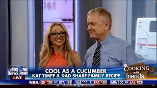 03-31-16 Kat Timpf on Fox Friends - Cooking with Dad Timpf
