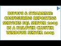 Configuring Reporting Services SQL Server 2005 in a failover cluster Windows Server 2003