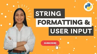 String Formatting and User Input Python Programming Tutorials Meritshot Tutorials
