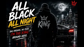 all black all night epic motivational hip hop rap dark night drive anthem official ai video 
