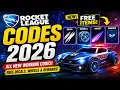 Rocket League Codes 2026 All New Working Codes for Free Decals Wheels Rewards