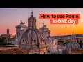 See Rome in ONE day The Itinerary That Actually Works