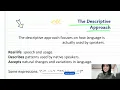 PRESCRIPTIVE AND DESCRIPTIVE APPROACH