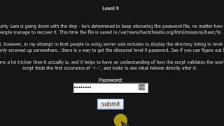 Hack This Site - Basic Level 9 Using SSL Server Side Includes