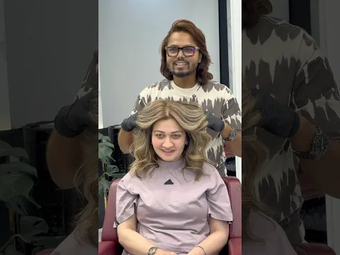 Stunning Golden Blonde Hair Color Transformation 😍✨ | Hair Makeover | Shanuzz Salon #Shorts
