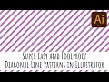 Illustrator - Diagonal Line Pattern