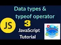 3 Data types typeof operator in javascript