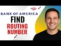 How to find the BoA routing number online