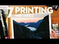 7 PHOTO PRINTING MISTAKES to AVOID with examples