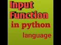 Input Function in python