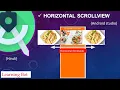 How to create Horizontal ScrollView In android studio in hindi Learning bot