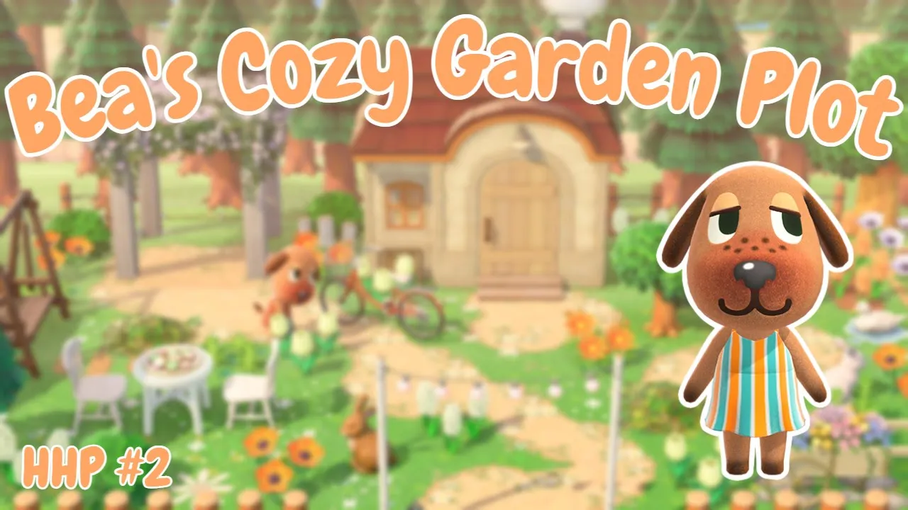 Bea's Cozy Garden Plot | ACNH Speed Build | Animal Crossing New Horizons HHP | Happy Home Paradise