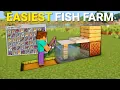 Minecraft EASIEST AFK Fish Farm 26 2 - Simple Fast
