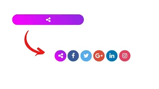 Animated Share Button Using only HTML CSS
