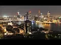 Rotterdam by night on the Euromast