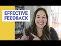 5 Tips for Giving Effective Feedback to Students Kindergarten First and Second Grade