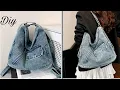 Download Lagu DIY | Crossbody Bag With Zipper From Old Jeans | Sewing Bag | Upcycle Crafs |