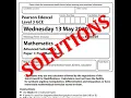 AS Maths 2020 Edexcel Paper 1 Pure - COMPLETE SOLUTIONS