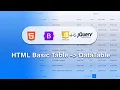 Convert simple html table to advanced searchable tables html table CodeWithHarry