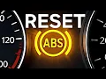 How to Fix Reset ABS Anti-Lock Brake System Warning Light On or Flashing ABS Light On