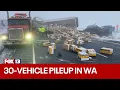 I-90 pileup 18 cars 12 semis involved in crash near Ellensburg Washington FOX 13 Seattle