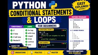 Tutorial of Day3 Python Conditional Statements Loops for Beginners