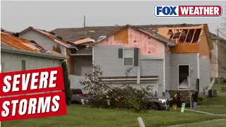 extremely dangerous storms produce large tornadoes and slam the heartland