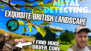 huge silver coin found in field metal detecting spectacular english landscape xp orx