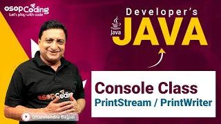 Java Console Class Console IO PrintStream PrintWriter Java for Developers