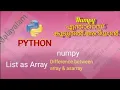 Python numpy array asarray