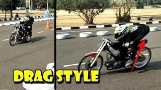 balap drag duduknya gaya drag style kaya gitu
