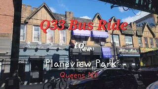 Bus Ride on the Q33 to LA Guardia Plane Viewing Area 03 16 2024