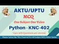 MCQ Series Python - KNC 402 One subject One