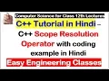 C Scope Resolution Operator with coding example in Hindi