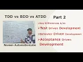- TDD vs BDD vs ATDD Key Differences