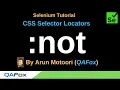 CSS Selector Locators - Part 13
