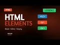 HTML Elements - Lesson 1 Block-level Elements Inline Elements Empty Elements