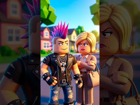 Karen Me Transformou em Punk #roblox #brookhaven #berryavenue