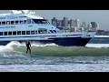 Biggest Best Ferry Wave in the Boston Harbor