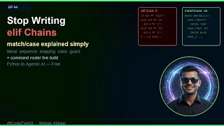 Stop Writing elif Chains Use Instead Ep 44 CodeToAGI