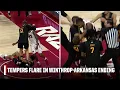 TEMPERS FLARE IN WILD ENDING 🤯 4 EJECTIONS \u0026 DOUBLE TECHNICALS in Winthrop vs. Arkansas | ESPN CBB
