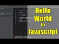 Hello World in Javascript - Using the Brackets Editor