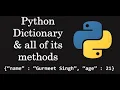 Python tutorial for beginner Python dictionary Dictionaries in Python key-value Coding Tricks