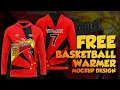 FREE BASKETBALL WARMER HOODIE MOCKUP DESIGN FREE PSD MOCKUP and PATTERN