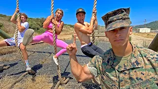 first to finish military obstacle course wins