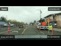 Close Call Flagger almost hit by car