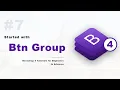 Buttons group in Bootstrap 4 Hindi - 7