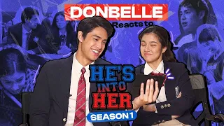 donny belle react to hes into her season 1 key moments hih s2 extras