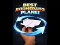 How to Make a Boomerang Plane That Comes Back! 🔥 #Shorts