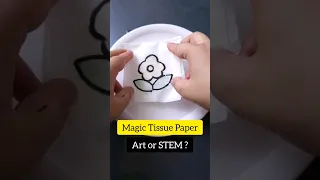 Magic Tissue Paper STEM Activity For Kids Preschoolers Activity